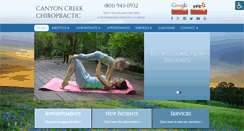 Desktop Screenshot of canyoncreekchiropractic.com